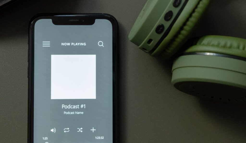 Podcast on Phone